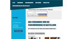 Desktop Screenshot of ferienhaus-am-schwarzen-weiher-kastellaun.de