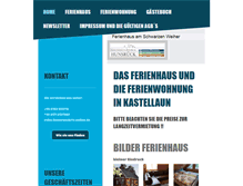 Tablet Screenshot of ferienhaus-am-schwarzen-weiher-kastellaun.de